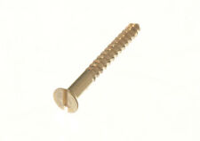 1000 X Screws No. 4 X 1 Inch Slotted Csk Countersunk Solid Brass