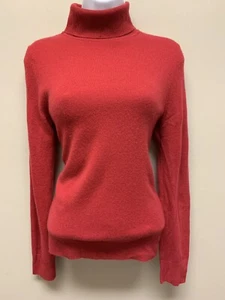 APT 9 ROLLKRAGENPULLOVER 100% KASCHMIR ROT FARBE GR. S - Bild 1 von 5