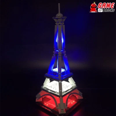LED Light Kit for Eiffel Tower - Compatible with LEGO® 21019 Set - Image 1 of 4