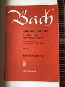 JS Bach: Cantata BWV 42 - Am Abend aber desselbigen Sabbats - Picture 1 of 3