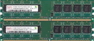 KIT DE MEMORIA RAM de escritorio 1GB 2x512MB PC2-5300 HYNIX DDR2-667 HYMP564U64BP8-Y5 AB-T - Imagen 1 de 2