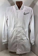 Nike Superbowl Liv Media Night Bq9304 100 Man White Long Jacket Size M