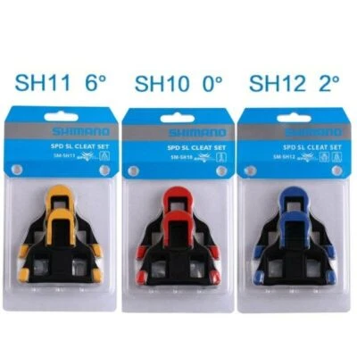 SHIMANO CLEATS SM-SH10 SM-SH11 SM-SH12 RED YELLOW BLUE SPD-SL PEDALS SHOE BIKE - Image 1 of 4
