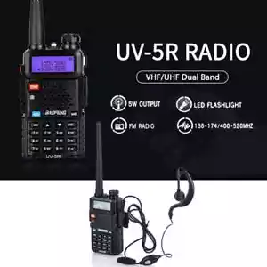 Baofeng UV-5R III Tri-band Walkie Talkie UHF VHF Ham FM Two Way Radio Interphone - Picture 1 of 1