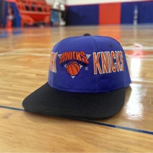 Vintage 90s New York Knicks Starter 100% Wool NBA Basketball Snapback Hat Cap