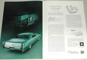 1971 CADILLAC 2-page advertisement, Cadillac Coupe de Ville full page photo - Imagen 1 de 4