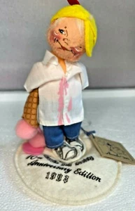 MUÑECA ANNALEE 7"" LOGOTIPO INFANTIL HELADO SOCIEDAD 1993 CON ETIQUETA - Imagen 1 de 6