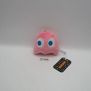Pac-Man C1309 rosa Geist Sk Japan Plüsch Namco 3 Zoll Schlüsselanhänger Maskottchen Spielzeug Puppe Japan - Bild 1 von 6