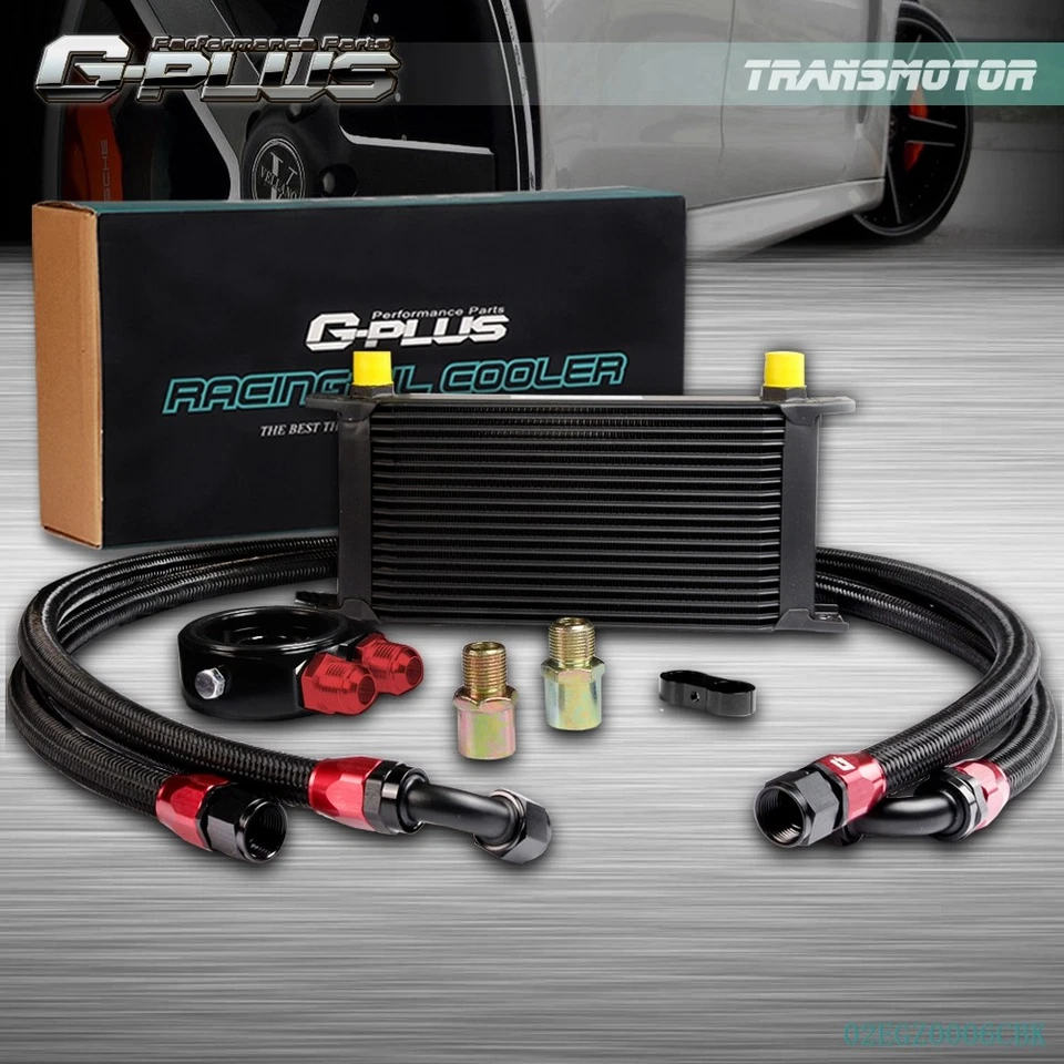 Kit adaptador filtro enfriador de aceite de motor de aluminio rendimiento universal AN10 19 filas Foto 1 de 4