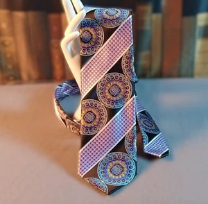 C. Allen necktie, purple abstract pattern - Bild 1 von 6