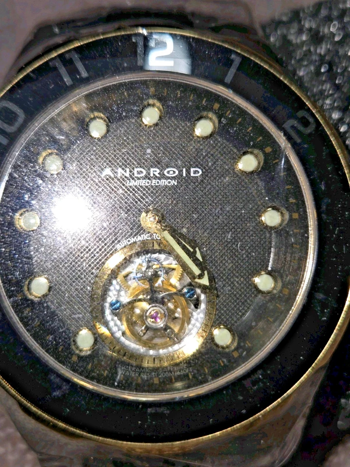 ANDROID Men's AD650 Hercules Tourbillon Automatic Black Ceramic Watch 2/500 NIB! - Image 1 of 4