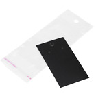 100pcs/set Black Earring Display Cards With Self Adhesive Bags Accessory XXL