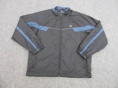 Куртка мужская Champion средний размер черная синяя ветровка на открытом воздухе легкое пальто - Изображение 1 из 4