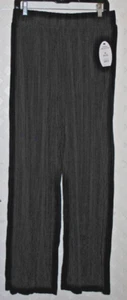 SCOOP Women’s Black High Waist Permanent Pleated Wide Leg Pants M 8 - 10 - Picture 1 of 4