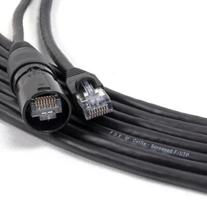 Fox Ethercon auf RJ45 Kabel. Flexibles Cat5e & Cat6 Netzwerk Datenkabel - Bild 1 von 1