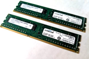 Ram Crucial 8 GB (2x4GB) PC Fisso Desktop 240-Pin DDR3 PC3 12800 1600 UDIMM - Foto 1 di 3