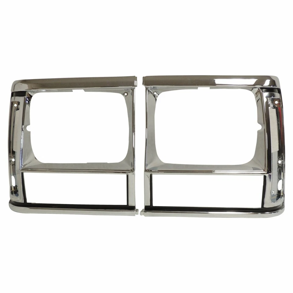 Conjunto de moldura de farol para 1991-1996 Jeep XJ Cherokee e MJ Comanche - Imagem 1 de 1