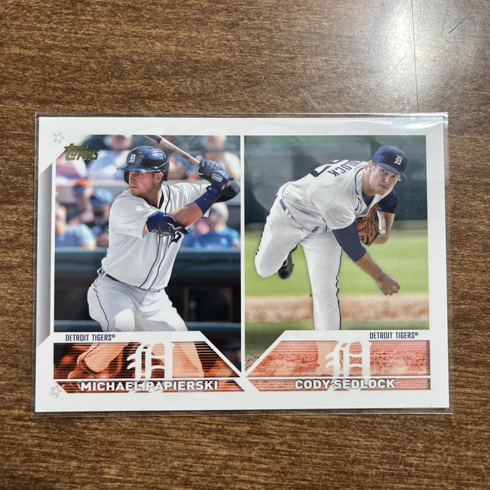 2023 Topps Update TIGERS ROOKIE COMBOS MIRROR IMAGE SSP VARIATION US262 - Image 1 of 2