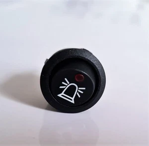 Mini Wippenschalter LED rot 12V/20A  Schalter Warnleuchte  Rundumkennleuchte - Bild 1 von 1