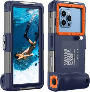 Funda Impermeable Tléfono Móvil Universal Buceo Profesional 15M Subacuático Azul - Imagen 1 de 12