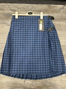 Tartan School Kilt - Royal Blue Bedford Check. Adult Sizes - Picture 1 of 1