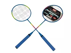 Komplett Badminton Set zwei Schläger & Shuttlecock Strand Garten Spiele Sommer Neu - Bild 1 von 13