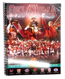 Program Football Oklahoma Sooners OU Fiesta Bowl Media Guide 2006 Tostitos - Picture 1 of 2