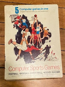 1970'S COMPUTER FOOTBALL SPORTS GAMES - 5 SPORTS GAMES IN ONE - RARE - Picture 1 of 9