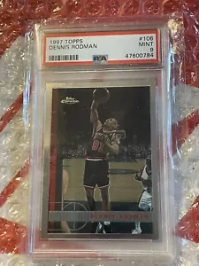 Neu 1997 Topps Dennis Rodman PSA 9 #106 - Bild 1 von 4