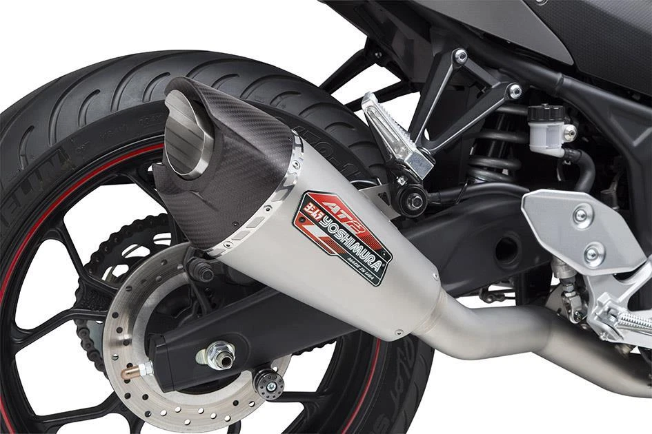 Yoshimura Exhaust Aço Inoxidável AT2 Sistema Completo Yamaha YZF-R3 2015 - 2022 - Imagem 1 de 4