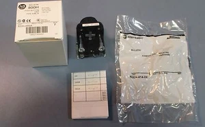 Allen Bradley 800H-AR9A Bootless Push Button Unit Flush Head Yellow Cap NIB - Picture 1 of 10