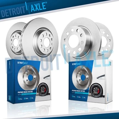 Kit de rotores de freno delanteros traseros de 11,34 pulgadas de 10,71 pulgadas para Volkswagen Jetta 2019 2020 Foto 1 de 4