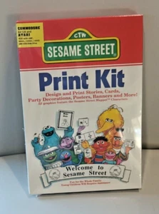 Sesame Street Print Kit- Hi Tech Exp; Atari 400/800/XL/XE; 1050 Disk; New in Box - Picture 1 of 4