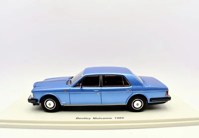 Modellino Auto Scala 1:43 Bentley mulsanne blue Spark modellismo statico car - Immagine 1 di 4