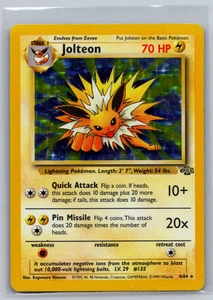 Pokémon Jolteon TCG Holo Rare Card Jungle Series 4/64 Unlimited MP - Picture 1 of 4