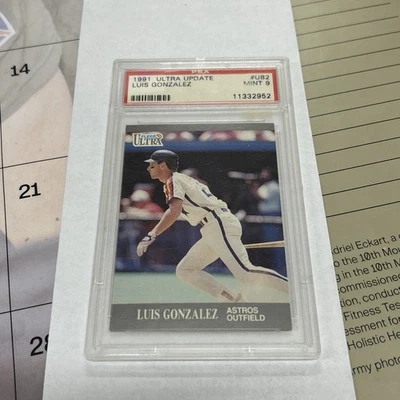 1991 Ultra Update U82 Luis Gonzalez PSA 9 Rookie RC - Image 1 of 3