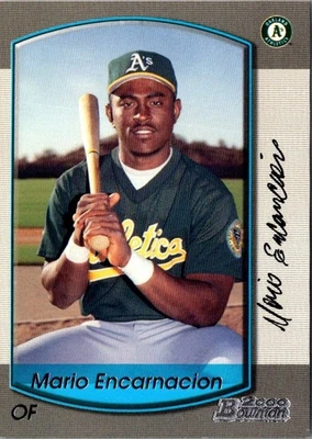 2000 Bowman Mario Encarnacion #320 Oakland Athletics Baseball Card - Image 1 of 2