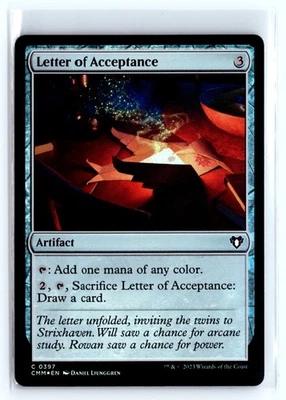 (3x) FOIL Letter of Acceptance Commander Masters – MTG Magic the Gathering Card - Image 1 of 4