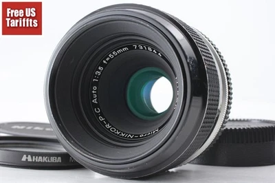 [Exc+5] Nikon Micro Nikkor P.C Auto 55mm f/3.5 Macro MF Non-AI Lens From JAPAN - Image 1 of 4
