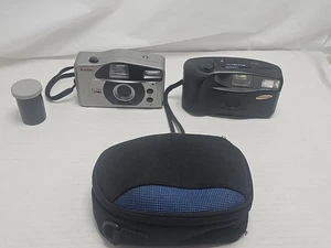 Lote de cámara vintage Samsung Máxima 25 y Bell Howell Point & Shoot 35 mm con estuche - Imagen 1 de 11