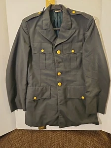 Herren U.S. Army Green Service Coat - Size 36R Dress Uniform Jacket - Bild 1 von 7