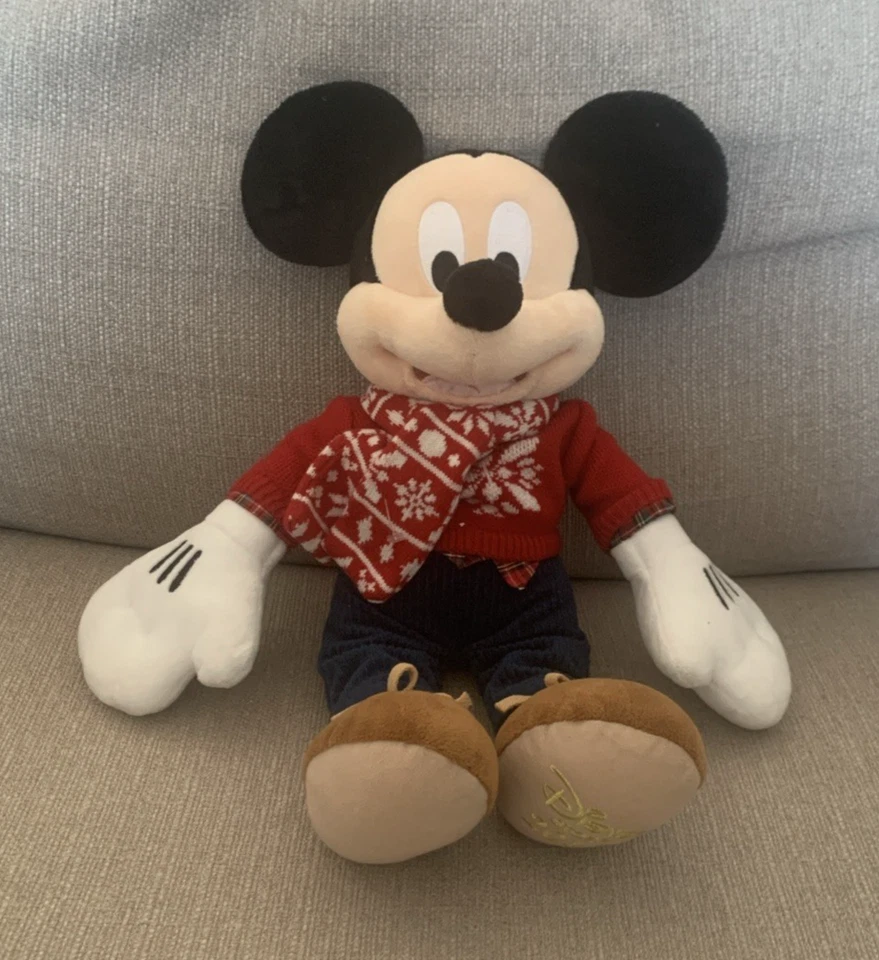 Mickey Mouse Disney Store Plush 2015 Sweater/Scarf 16" - Image 1 of 1