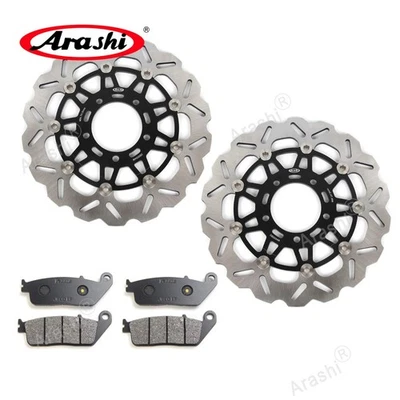 Rotor de disco de freio dianteiro + pastilha de freio para Kawasaki Z750 ABS 2011 2010 2009 2008 2007 - Imagem 1 de 4