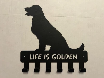 Золотой ретривер - собака свинец / вешалка для ключей, держатель, крюк (металл). Б/у в отличном состоянии. - Изображение 1 из 3