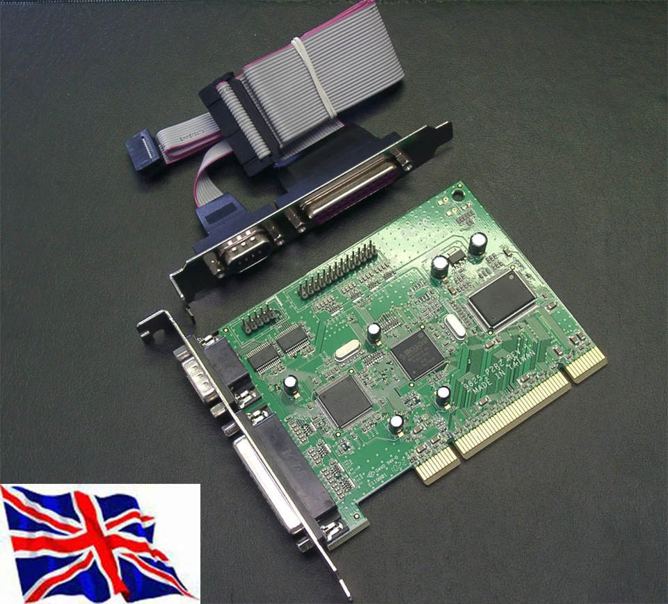 2S2P PCI Combo Card  with RS-232 2 Serial UART 16C1050 2S + 2P 2 Parallel Port  - Image 1 of 1