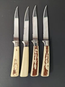 VINTAGE REGENT SHEFFIELD EDELSTAHL 8" STEAKMESSER MENGE 4 BLATT DESIGN - Bild 1 von 6