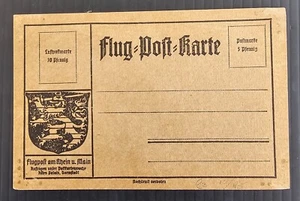 c. 1912 Germany Flight Rhine Airport Postcard Unused No stamp - Bild 1 von 2