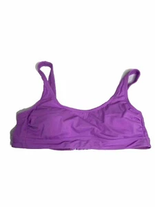 Stoney Clover Lane x Target geripptes Damen-Bikini-Oberteil Bralette lila Größe L - Bild 1 von 4