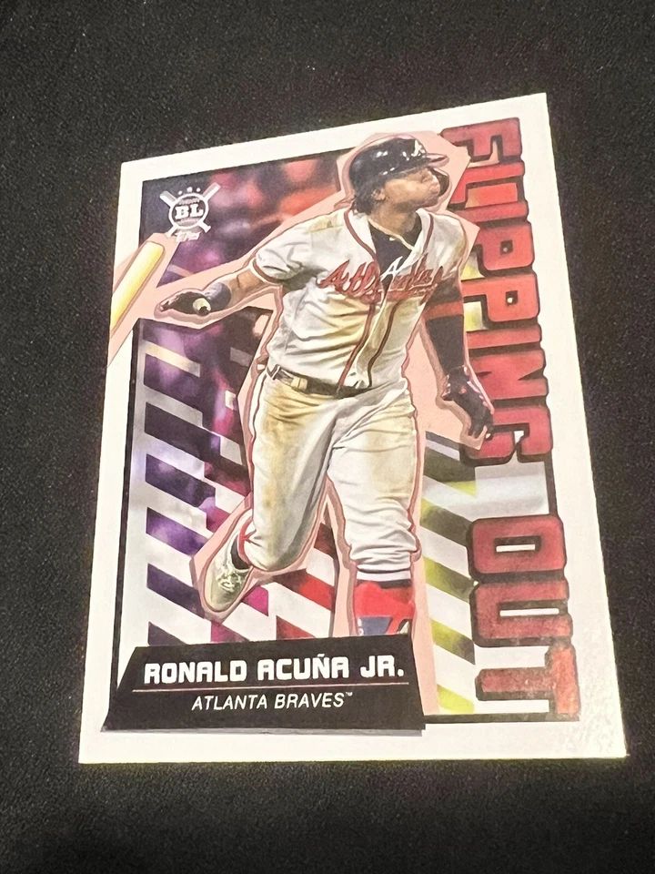 2020 Topps Big League Flipping Out #FO-2 Ronald Acuna Jr Atlanta Braves - Image 1 of 1