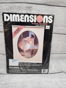 Dimensions No Count Cross Stitch Dress Rehearsal Ballet Ballerina Vintage 1992 - Picture 1 of 2